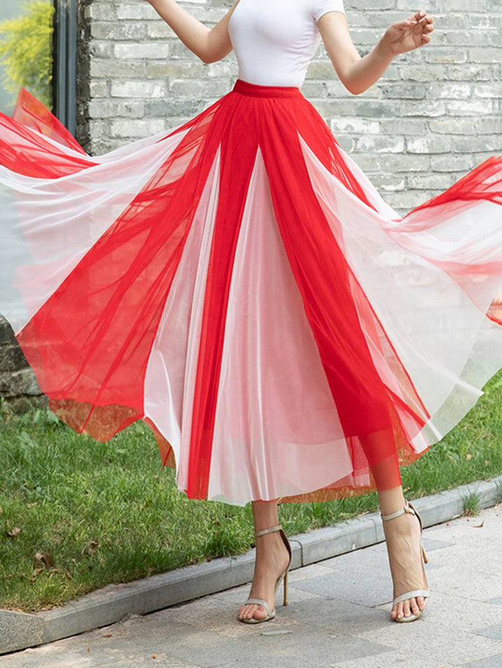 Drune | Elegante Freizeit-Tüll-Tutu-Rock für Frauen