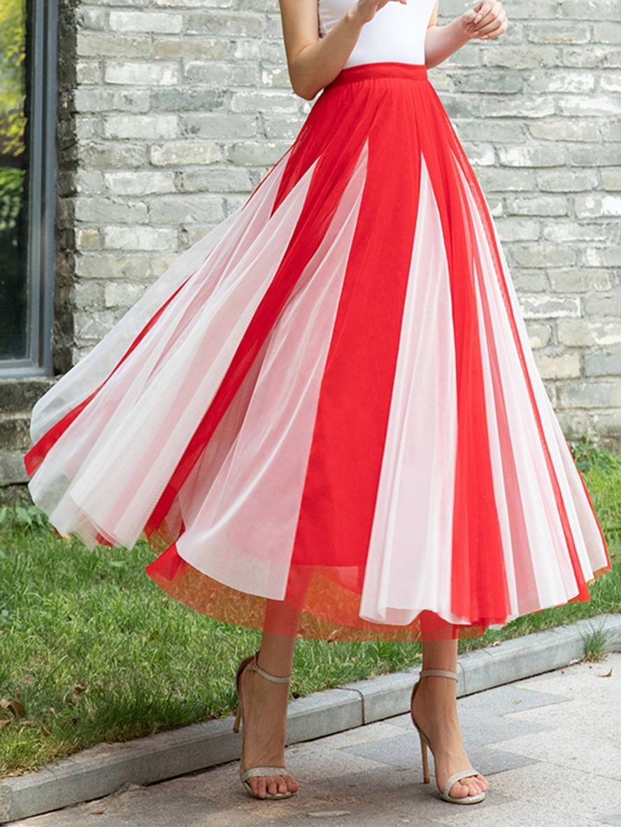 Drune | Elegante Freizeit-Tüll-Tutu-Rock für Frauen