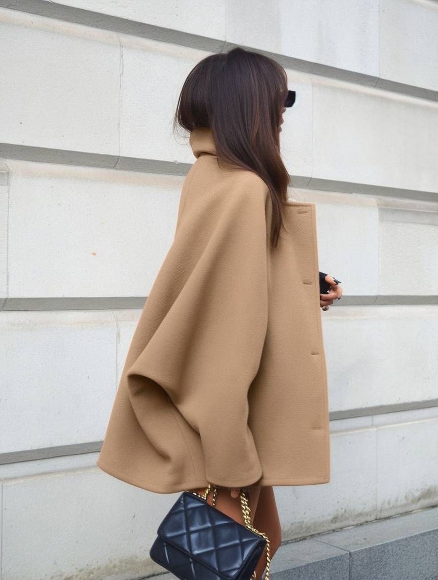 Drune | Wolljacke - schicke Damenoberbekleidung mit Batwing-Ärmeln