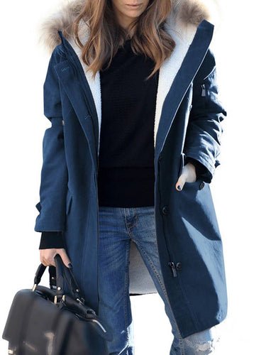 Drune | Parka Jack - mid-langer Winterjacke mit Kapuze und Kunstpelz
