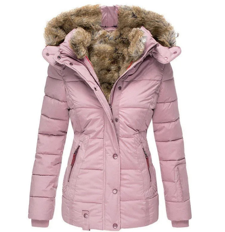 Drune | Wintermantel für Frauen mit Fellkapuze