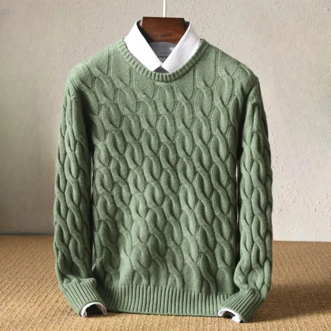 Drune | Kabelstrickpullover für Herren und Damen - Klassische Passform