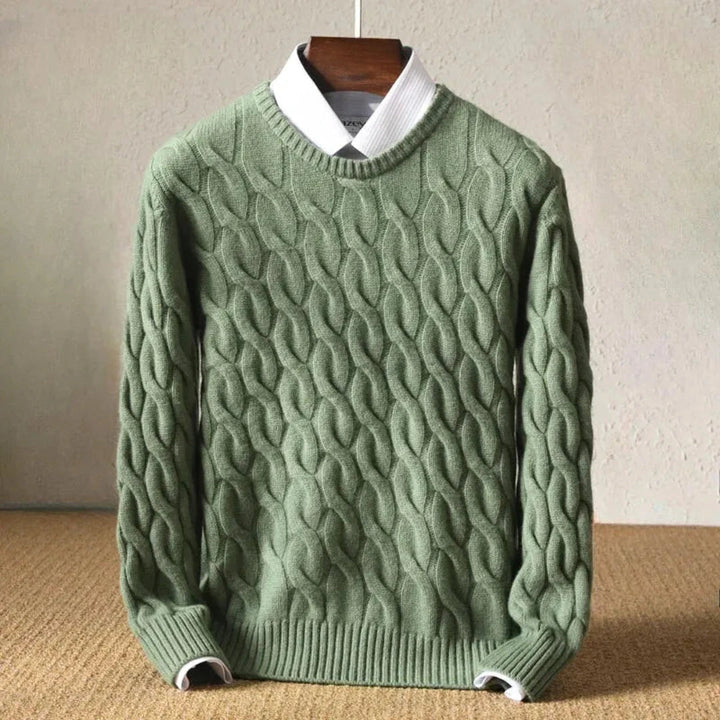 Drune | Kabelstrickpullover für Herren und Damen - Klassische Passform