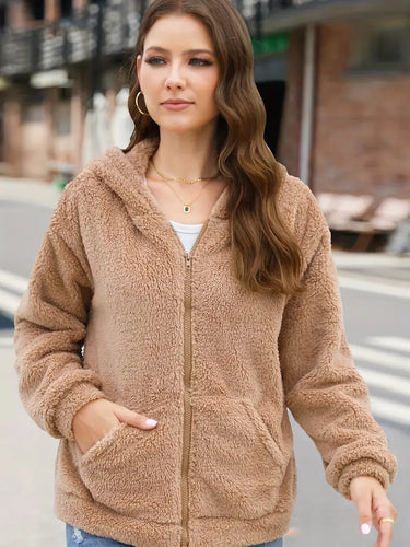 Drune | Fleece-Winterjacke für Damen mit Kapuze