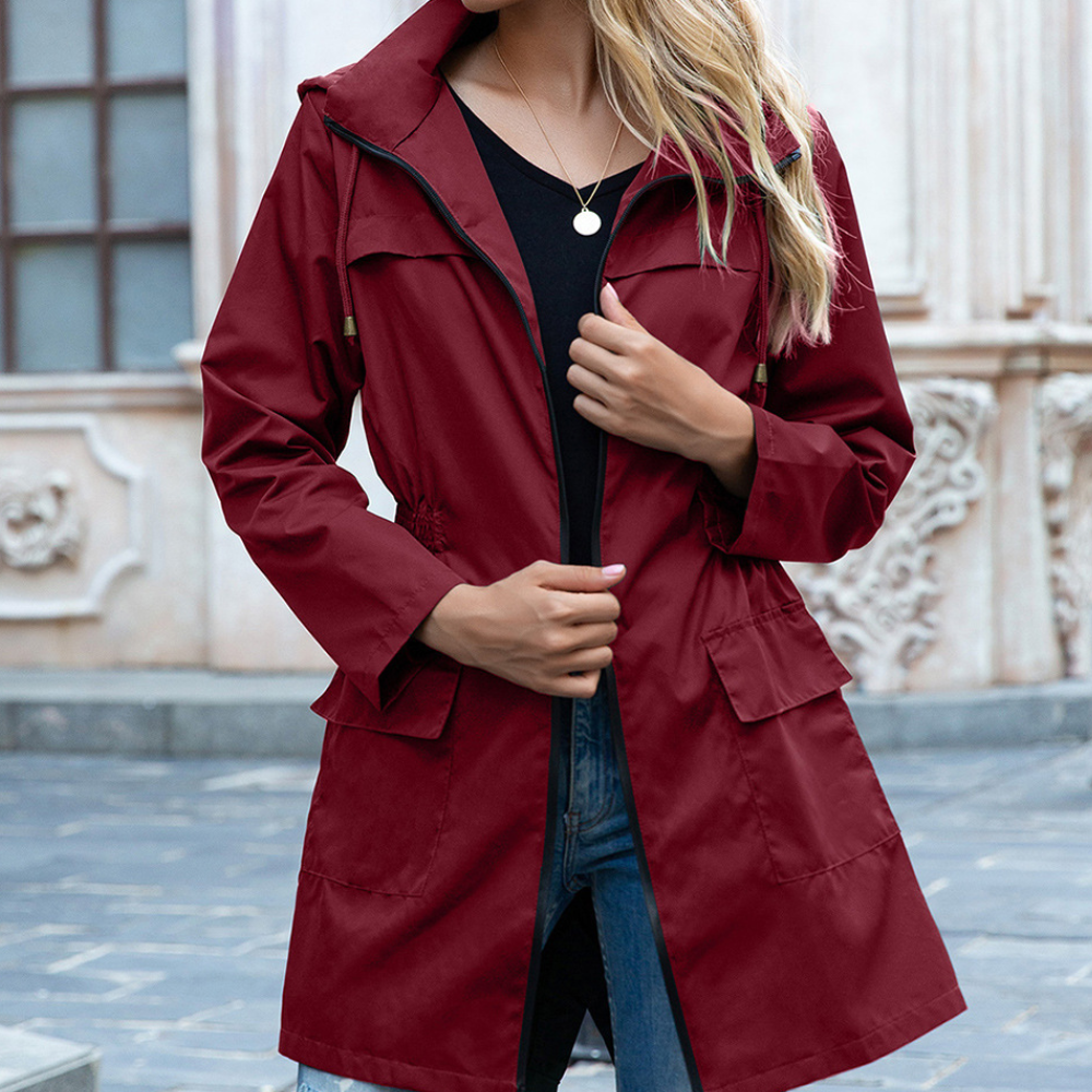 Drune | Wasserdichte Lange Regenjacke Für Damen