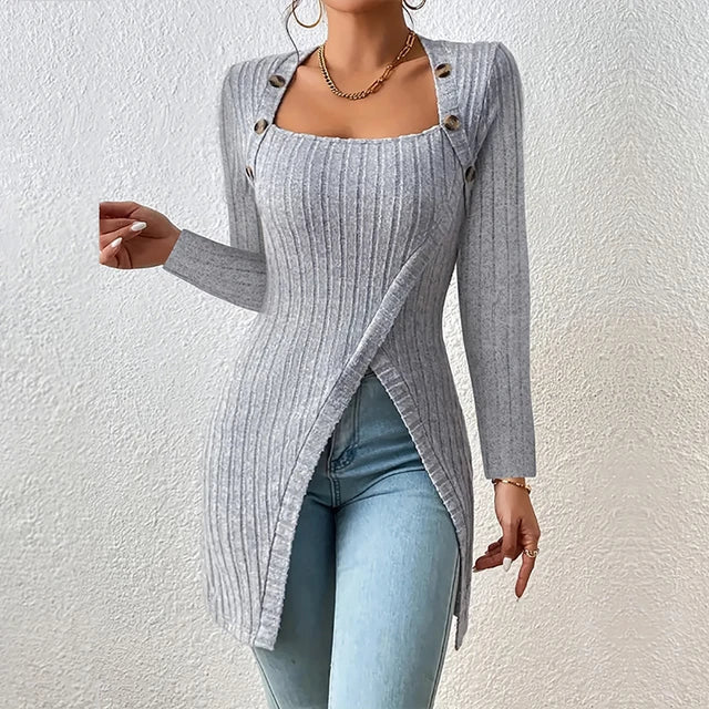 Drune | Zeitlose und Stilvolle Winter Strickjacke