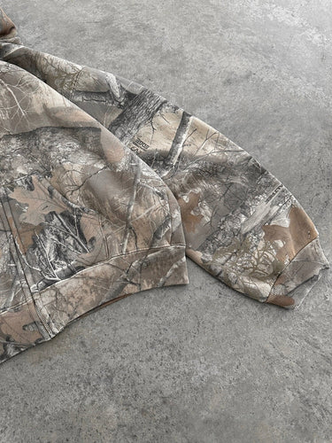 Drune | Kapuzenpullover Lässiger Schnitt Reißverschluss Camo Kapuzenpullover
