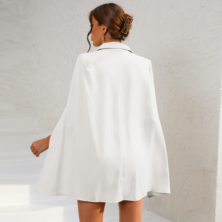Drune | Blazer Mini Kleid mit Gürtel und goldenen Knopfdetails