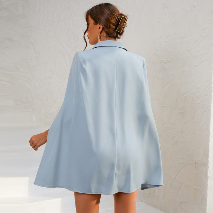 Drune | Blazer Mini Kleid mit Gürtel und goldenen Knopfdetails