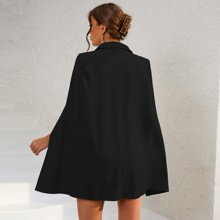 Drune | Blazer Mini Kleid mit Gürtel und goldenen Knopfdetails