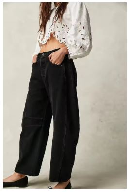 Damen Oversized Jeans im lässigen Schnitt mit modischen Details Drune