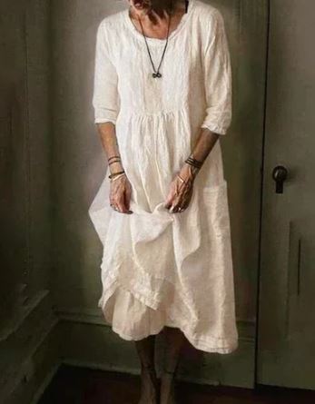 Drune | Oversized Kleid aus Baumwollcanvas für Damen