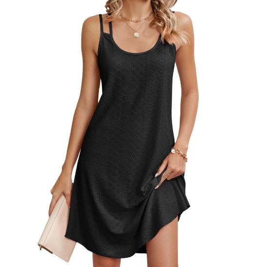Drune | Sommerkleid, ärmellos, Mini, Cami Kleid, Sonnenkleid