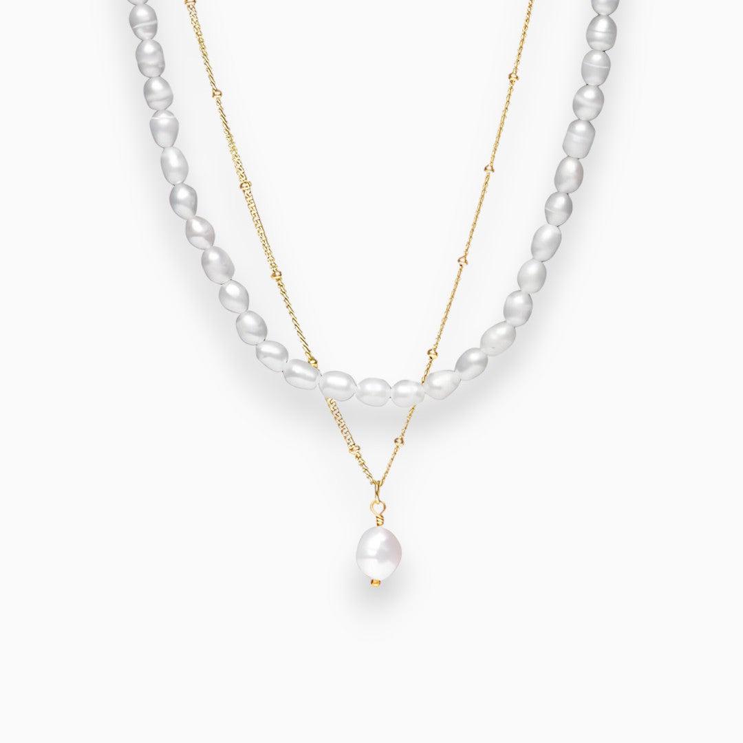 Drune | Paradise Perlen Satz Halskette Mit Elegantem Glanz Für Damen
