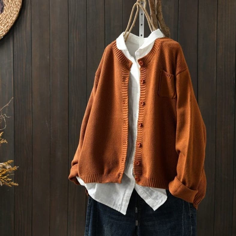 Drune | Cardigan - Strick - Knopfverschluss - Oversized Fit - Weich und Bequem