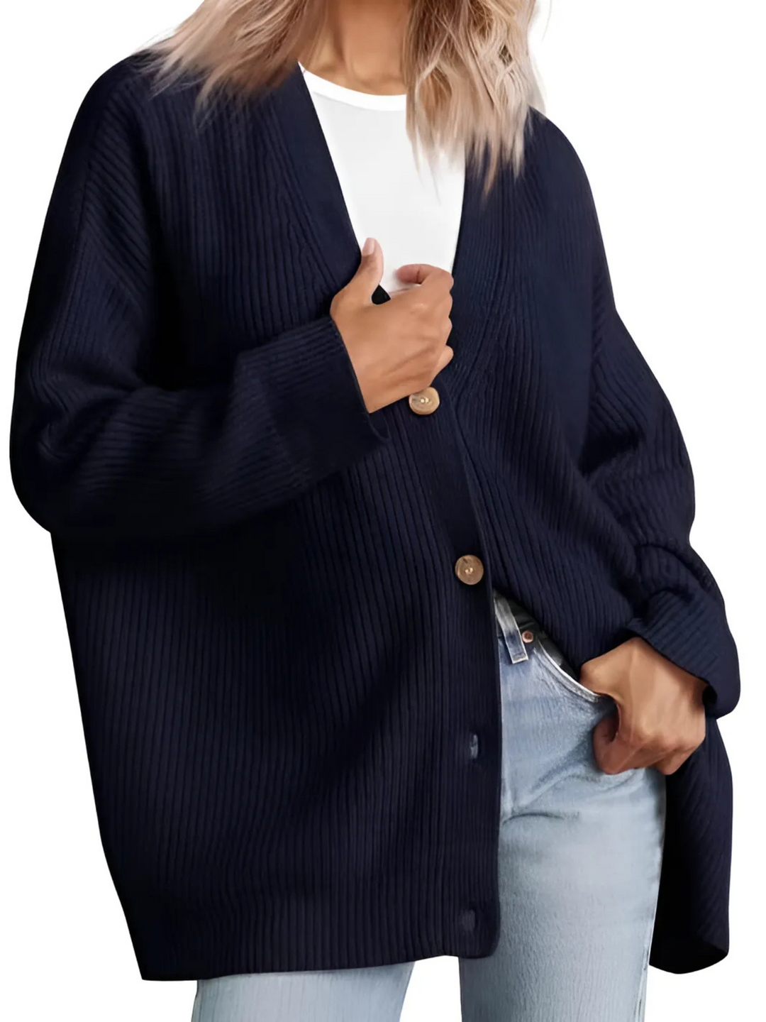 Drune | Cardigan für Frauen, Oversized - Leichte Passform