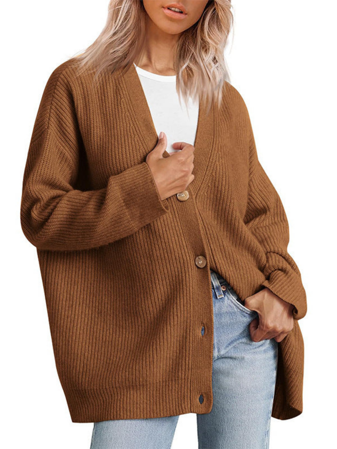 Drune | Cardigan für Frauen, Oversized - Leichte Passform