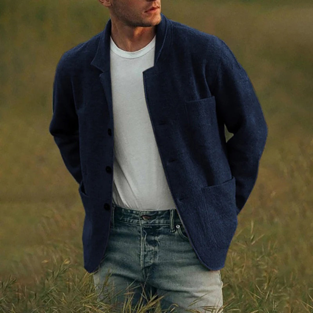Drune | Cardigan für Herren, Funktionale Taschen - Lässige Passform