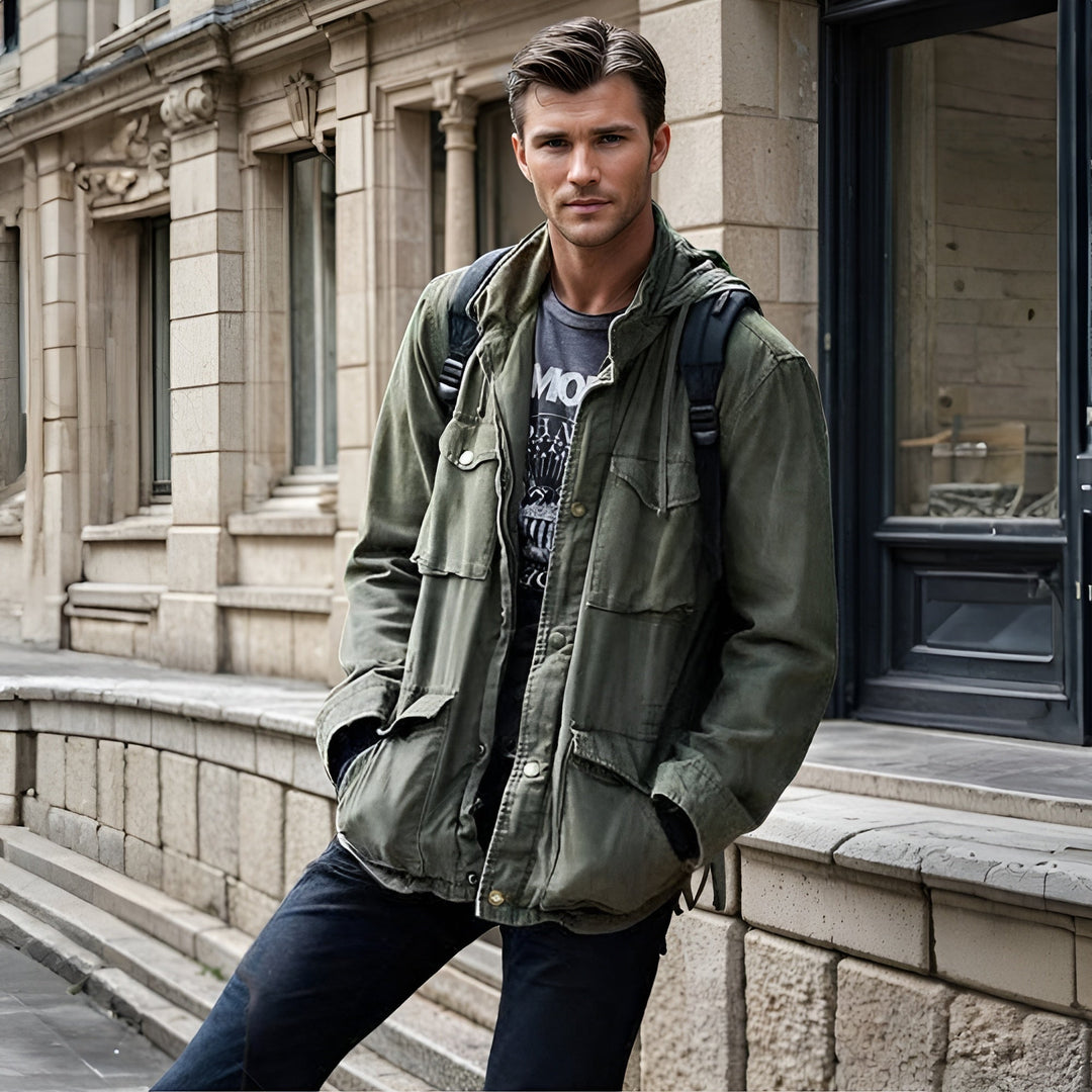 Drune | Jacke Außen Taschen Parka Jacke