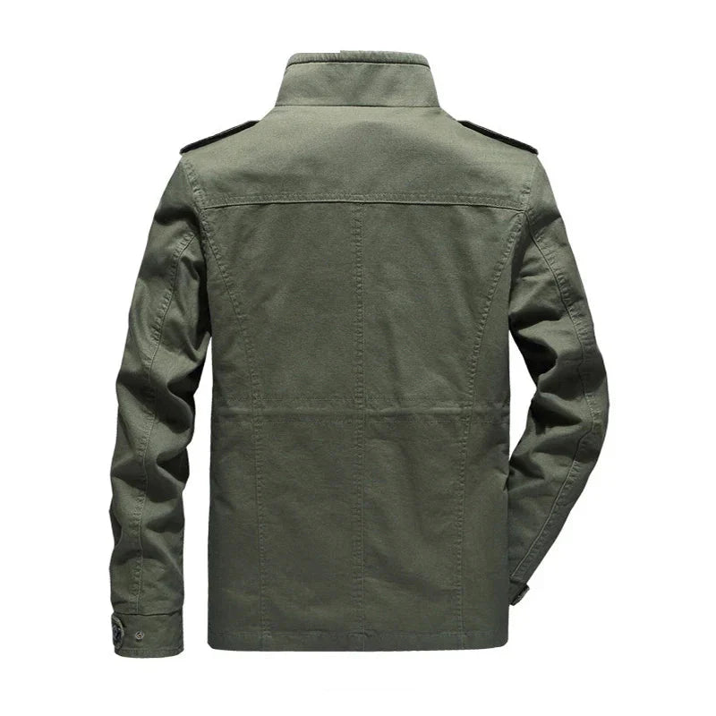Drune | Jacke Reißverschluss Stehkragen Herbstjacke