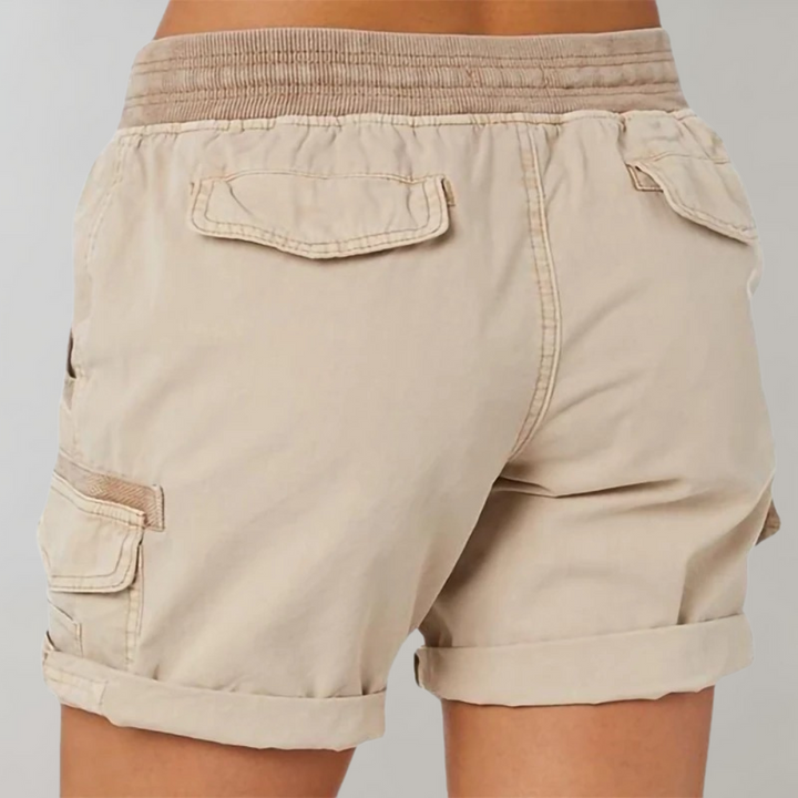 Drune | Kurze Hose Lässige Damenhose Mit Kordel Und Hoher Taille Für Draußen