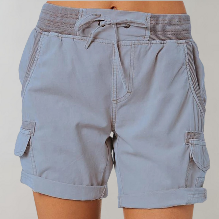 Drune | Kurze Hose Lässige Damenhose Mit Kordel Und Hoher Taille Für Draußen