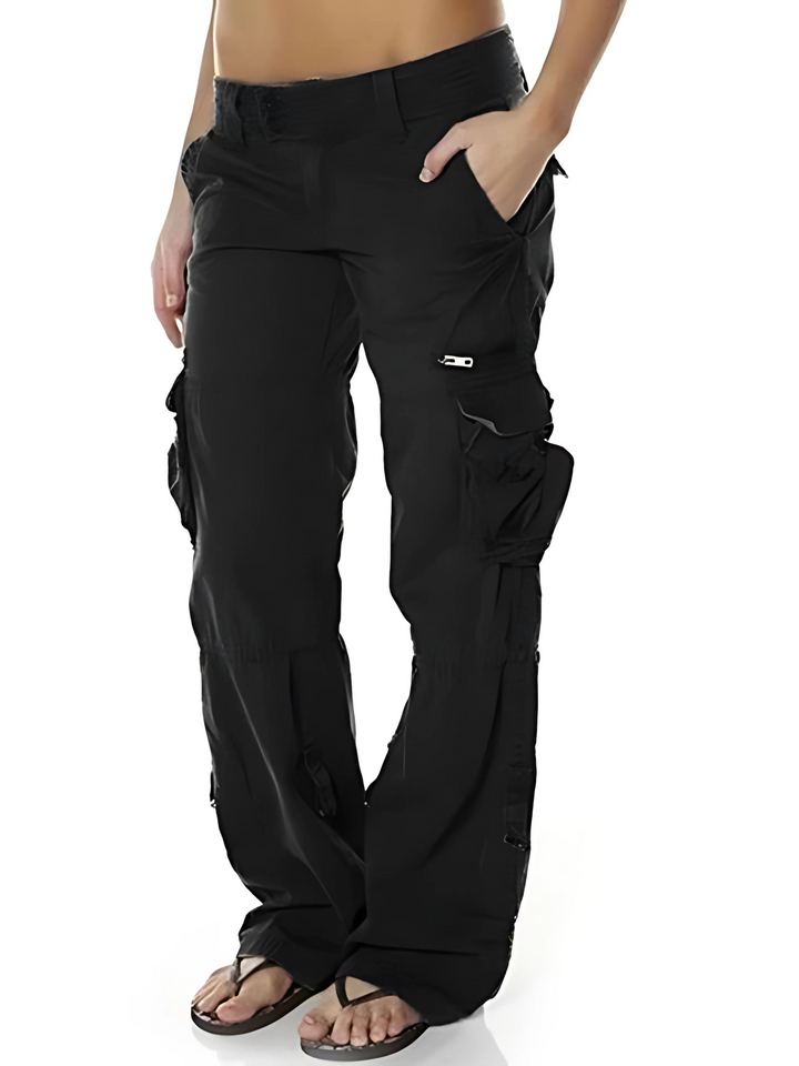 Drune | Cargo-Hosen für Damen - Entspannte Passform mit Taschen