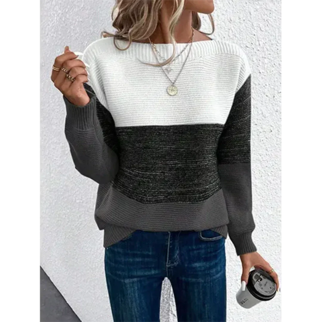 Drune | Damen Winterpullover Lebendige kuschelige Strickwaren