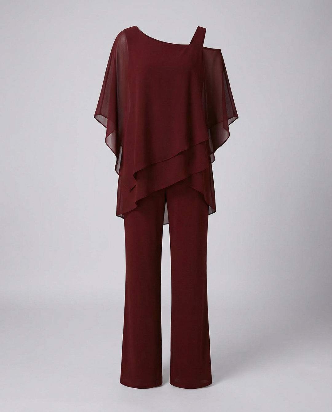 Elegantes Chiffon Abendset Damen | Drune