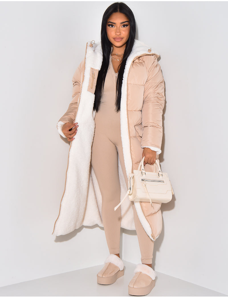 Drune | Warme Gefütterte Winterjacke für Damen - Wendbare Fleecejacke