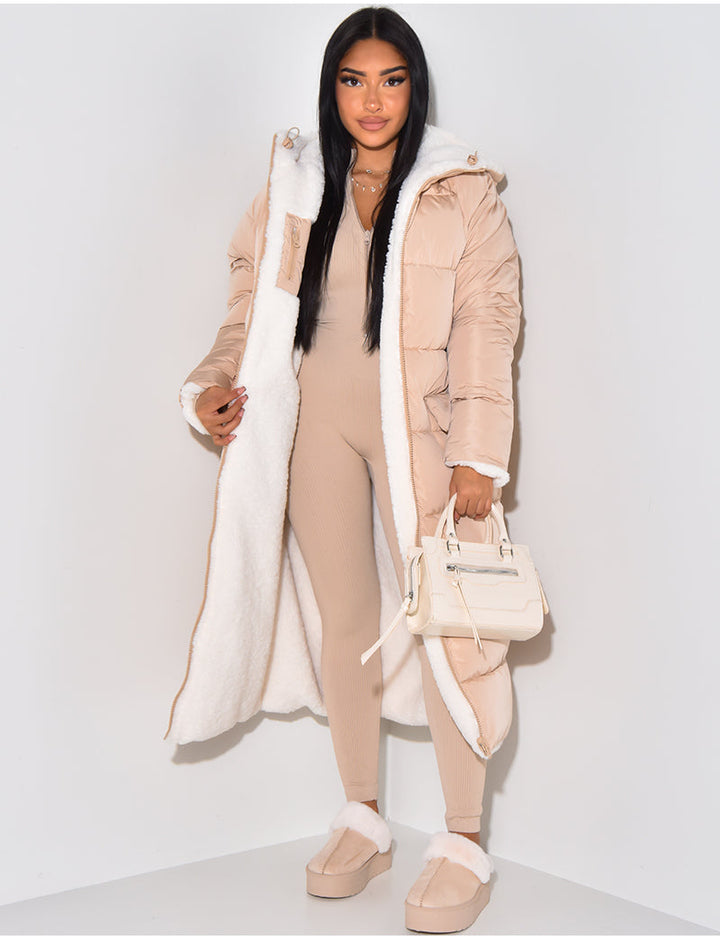 Drune | Lange Jacke mit Wendefunktion