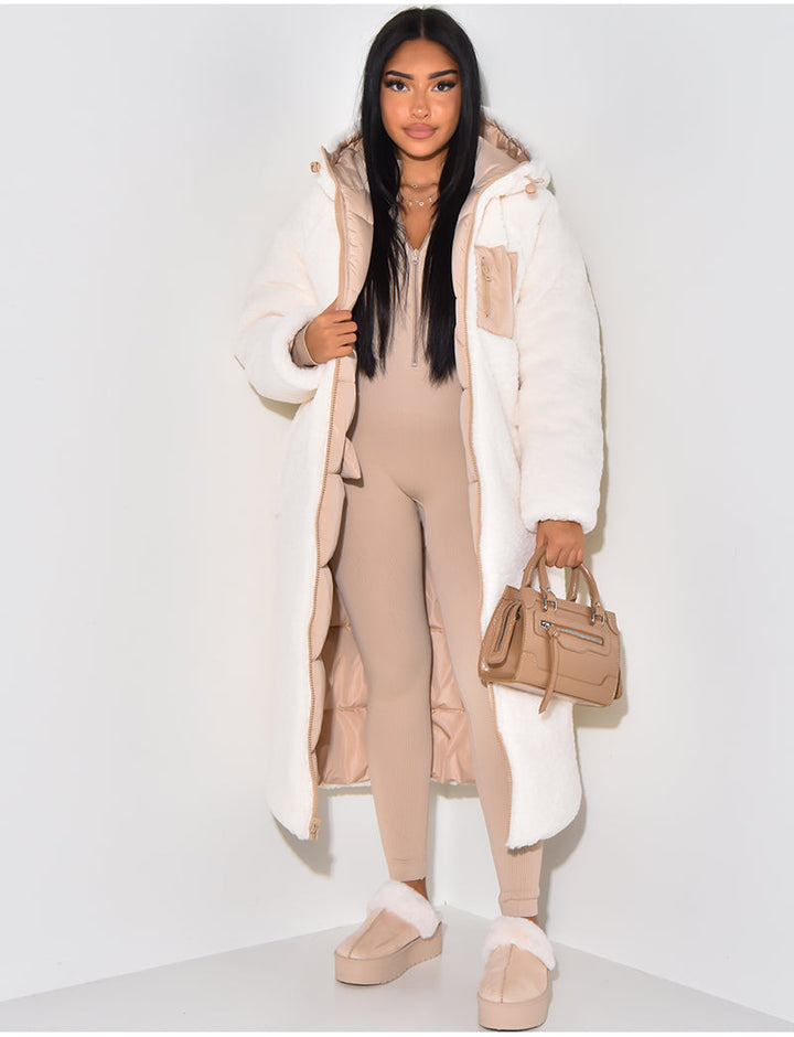 Drune | Warme Gefütterte Winterjacke für Damen - Wendbare Fleecejacke