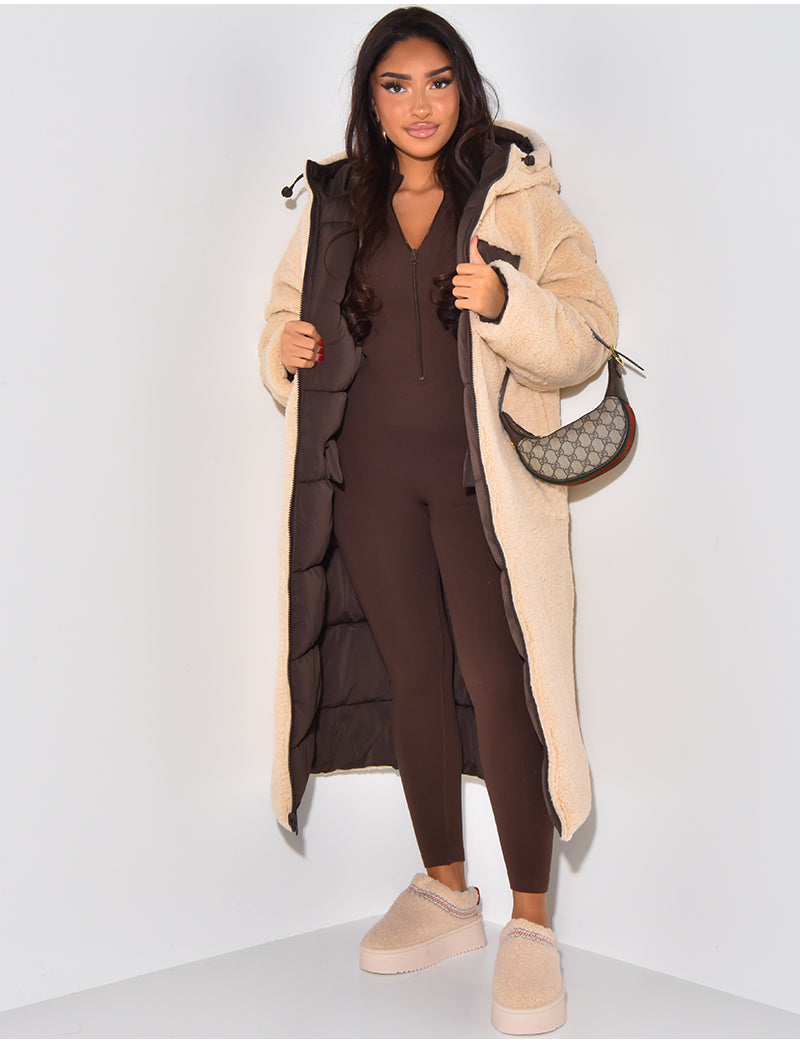 Drune | Warme Gefütterte Winterjacke für Damen - Wendbare Fleecejacke