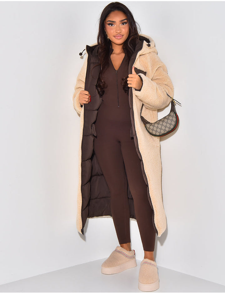 Drune | Warme Gefütterte Winterjacke für Damen - Wendbare Fleecejacke