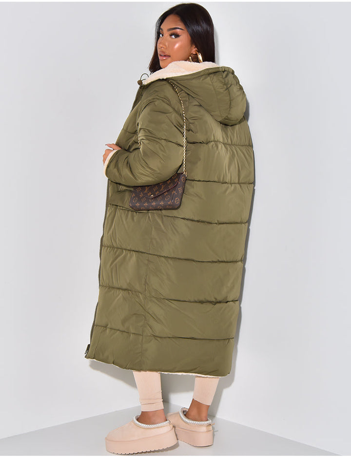 Drune | Warme Gefütterte Winterjacke für Damen - Wendbare Fleecejacke