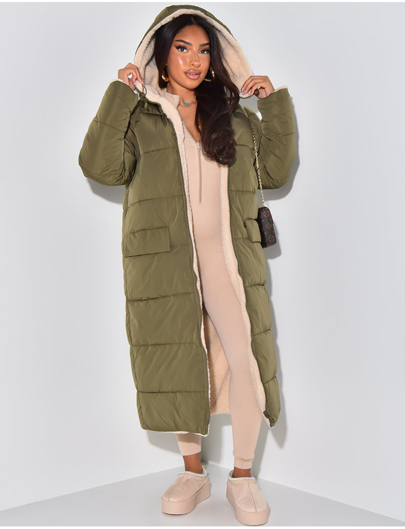 Drune | Warme Gefütterte Winterjacke für Damen - Wendbare Fleecejacke