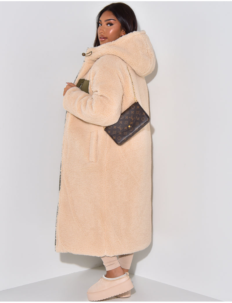 Drune | Warme Gefütterte Winterjacke für Damen - Wendbare Fleecejacke