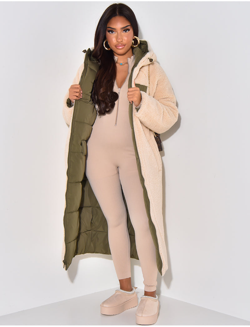 Drune | Warme Gefütterte Winterjacke für Damen - Wendbare Fleecejacke