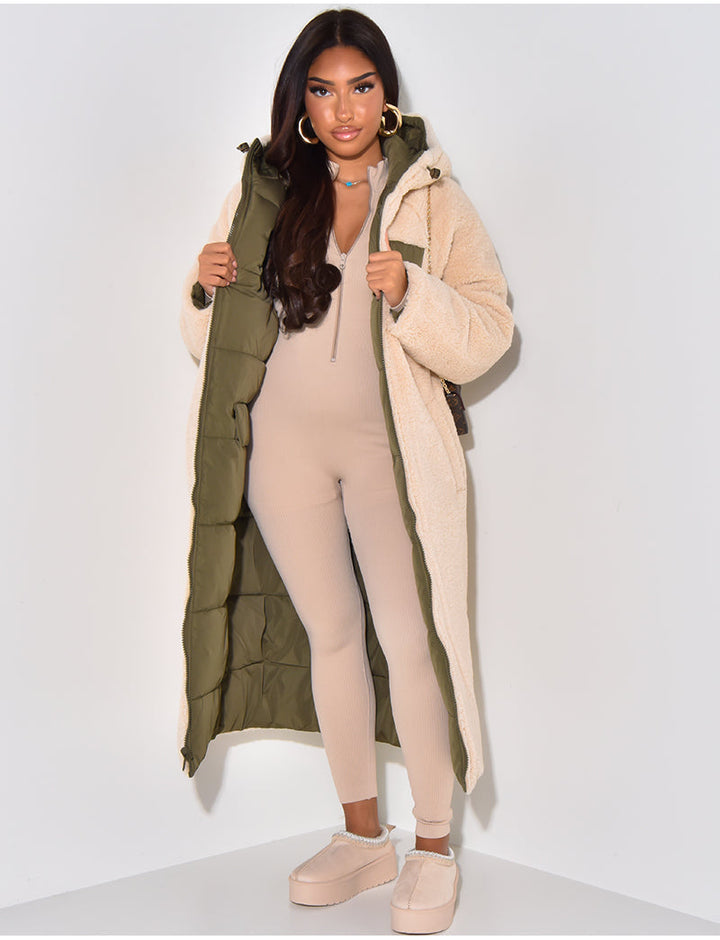 Drune | Warme Gefütterte Winterjacke für Damen - Wendbare Fleecejacke