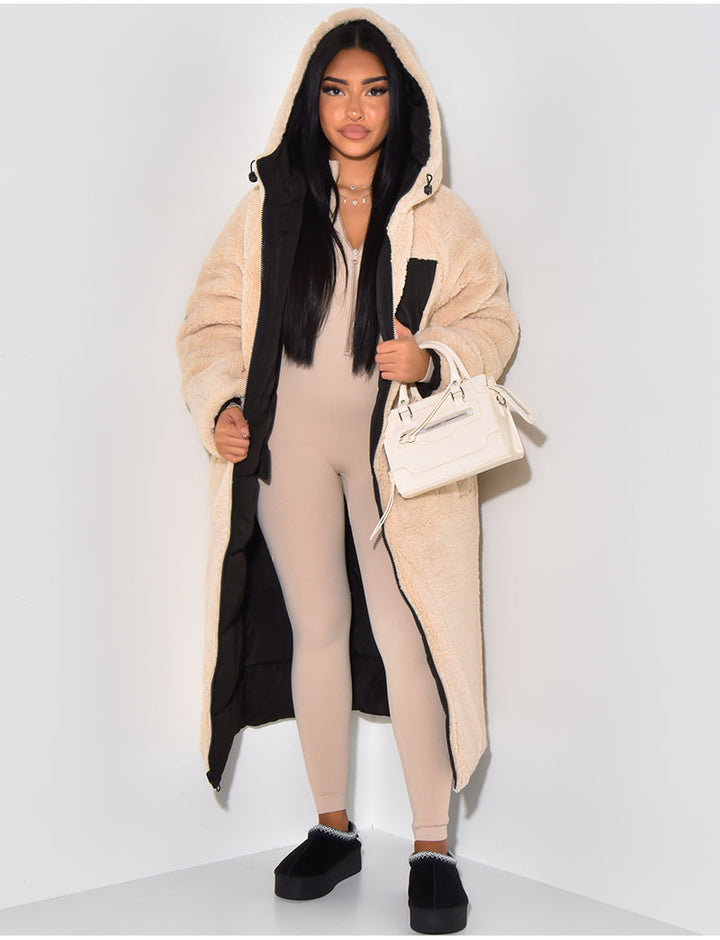 Drune | Warme Gefütterte Winterjacke für Damen - Wendbare Fleecejacke