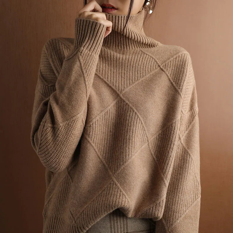 Drune | Kuscheliger Damen-Rollkragenpullover aus Kaschmir