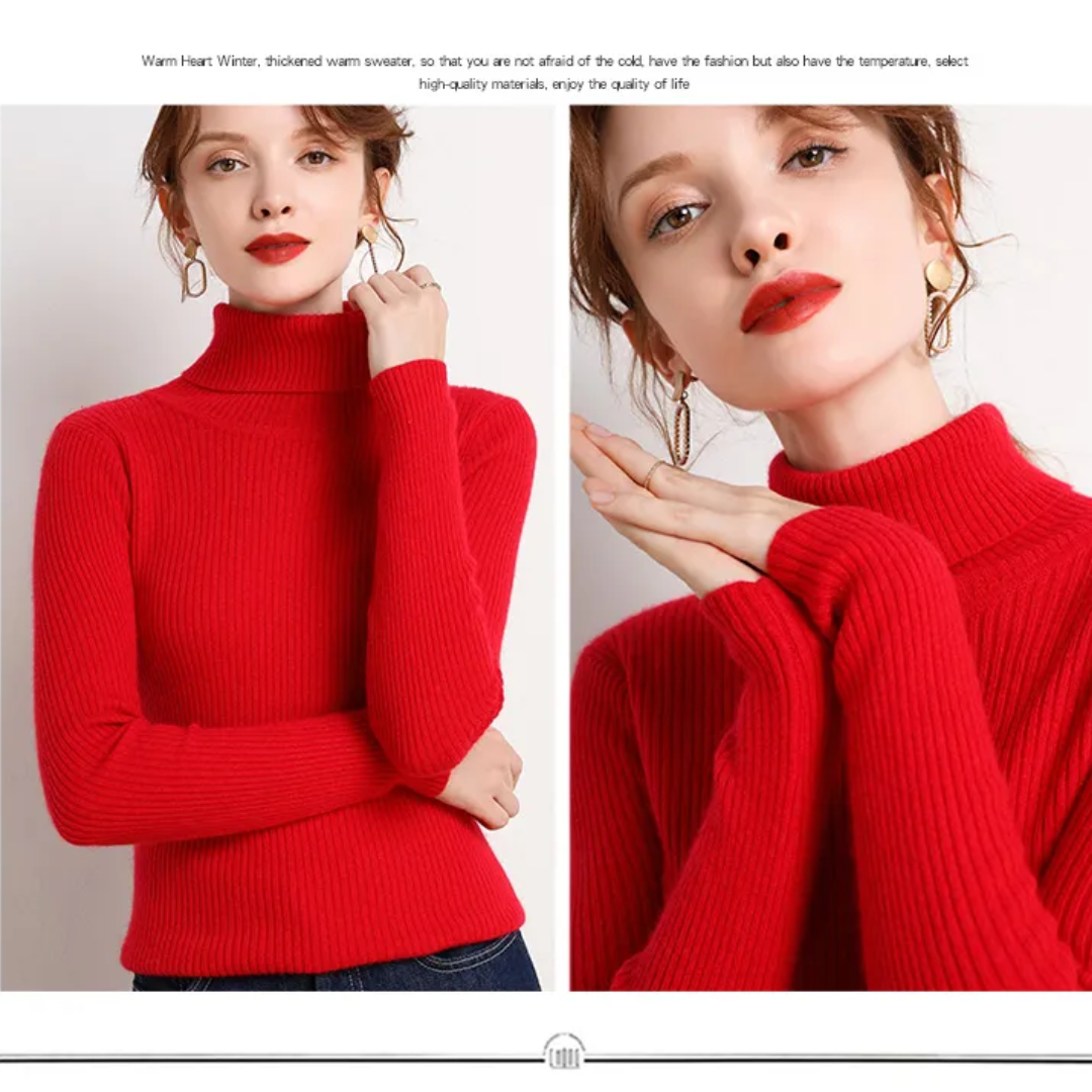 Drune | Kaschmir Rollkragenpullover für Frauen Schwarz
