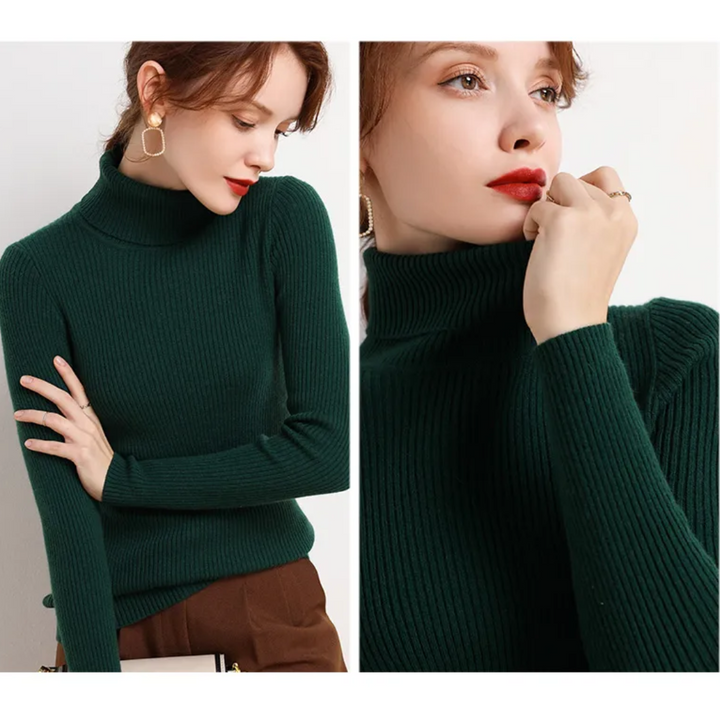 Drune | Kaschmir Rollkragenpullover für Frauen Schwarz