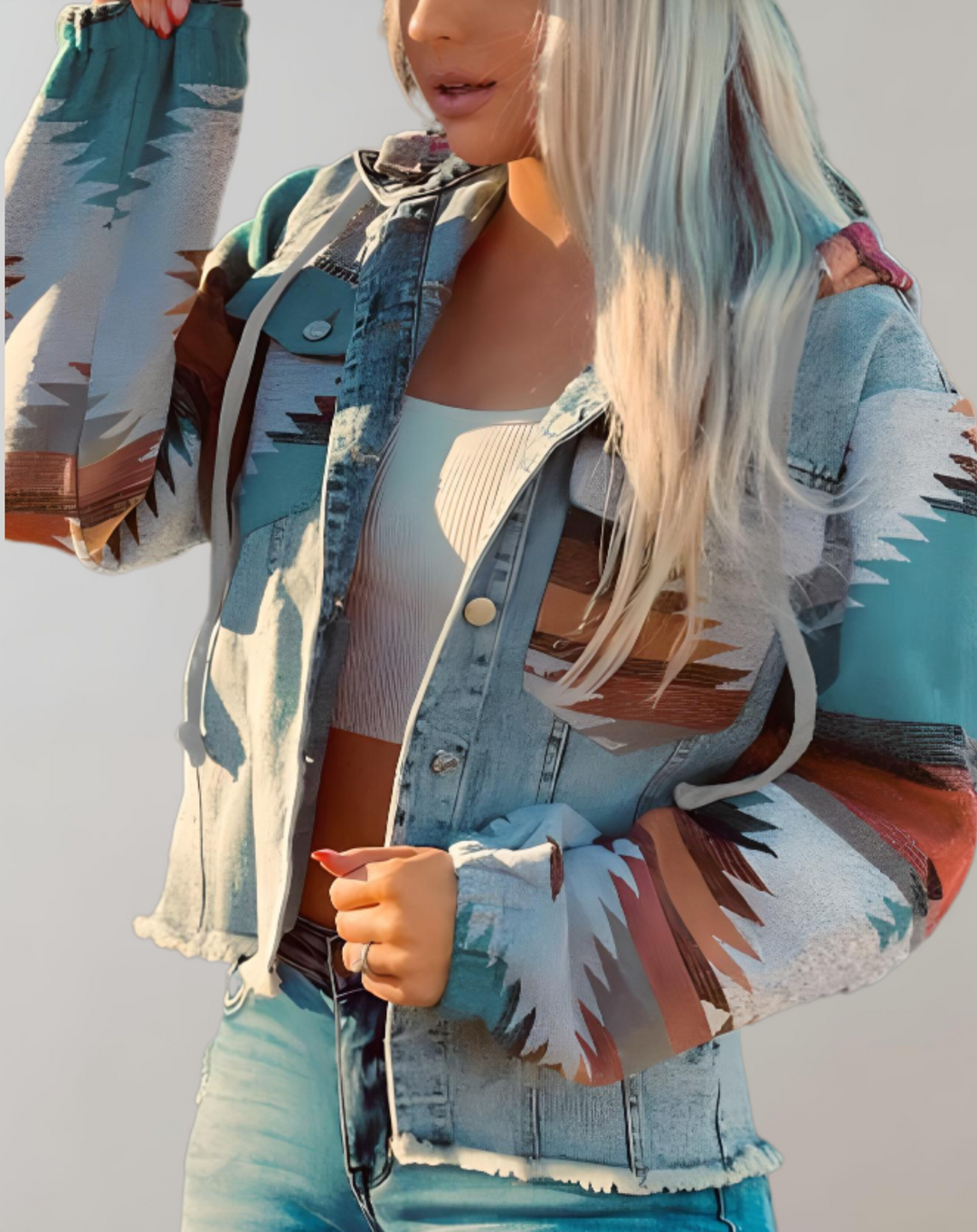 Drune | Freizeit Gedruckte Jacke für Frauen