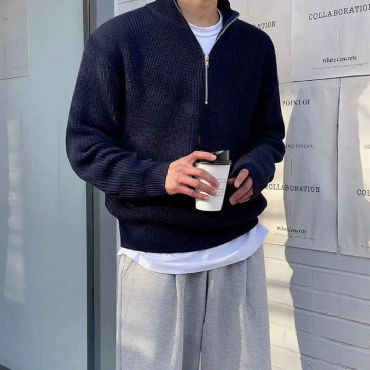 Drune | Pullover mit Halb-Zip