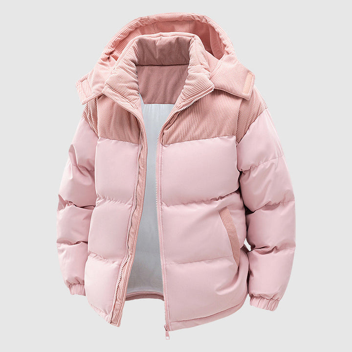 Drune | Gequiltete Relaxed Fit Pufferjacke - Kapuze Mit Reißverschluss Herrenjacke