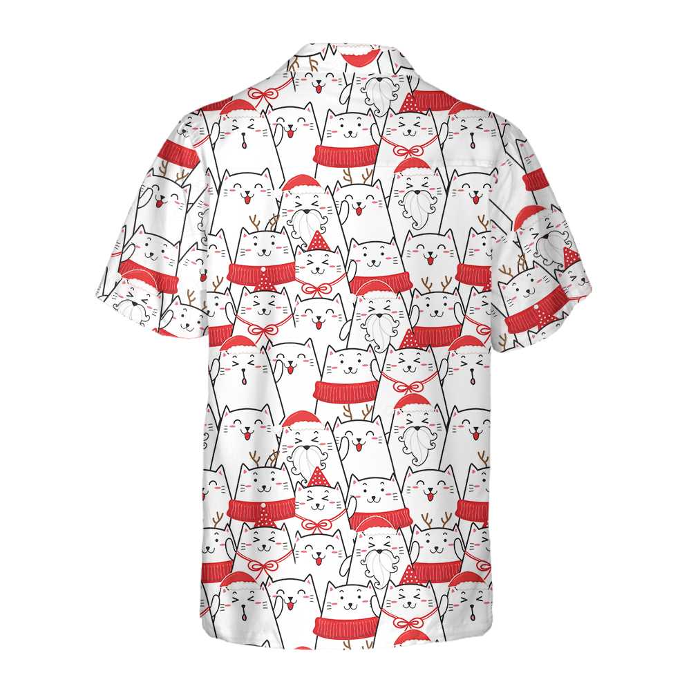 Drune | Cat The Red Christmas Hawaiian Shirt, Cute Cat Christmas Shirt, Best Christmas Gift Idea