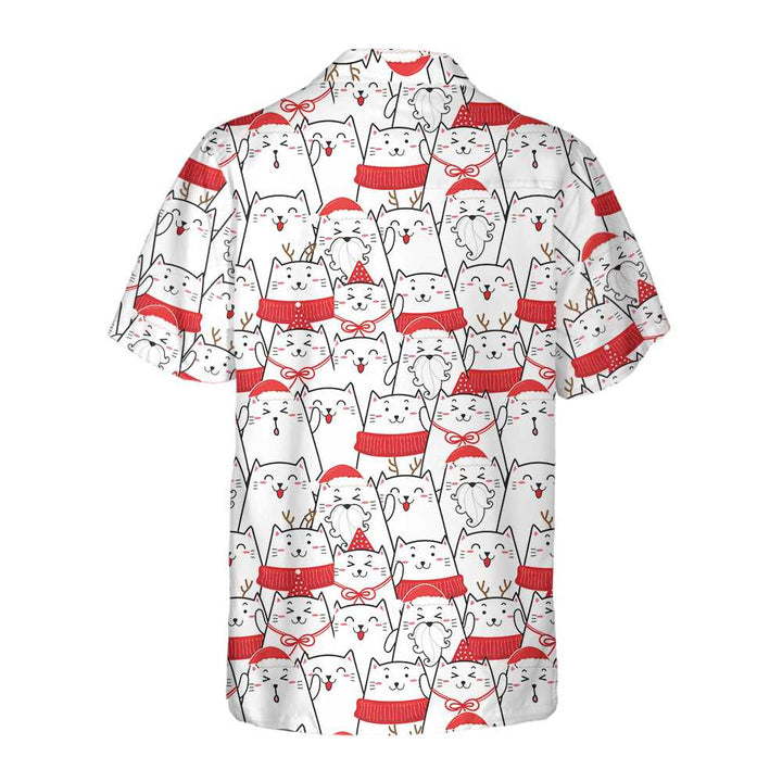 Drune | Cat The Red Christmas Hawaiian Shirt, Cute Cat Christmas Shirt, Best Christmas Gift Idea