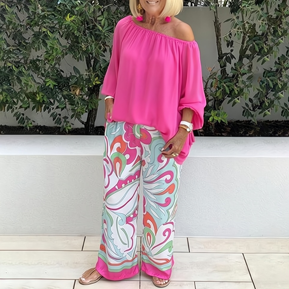 Drune | Bluse und Hose Set | Elegantes und Bequemes Zweiteiliges Outfit