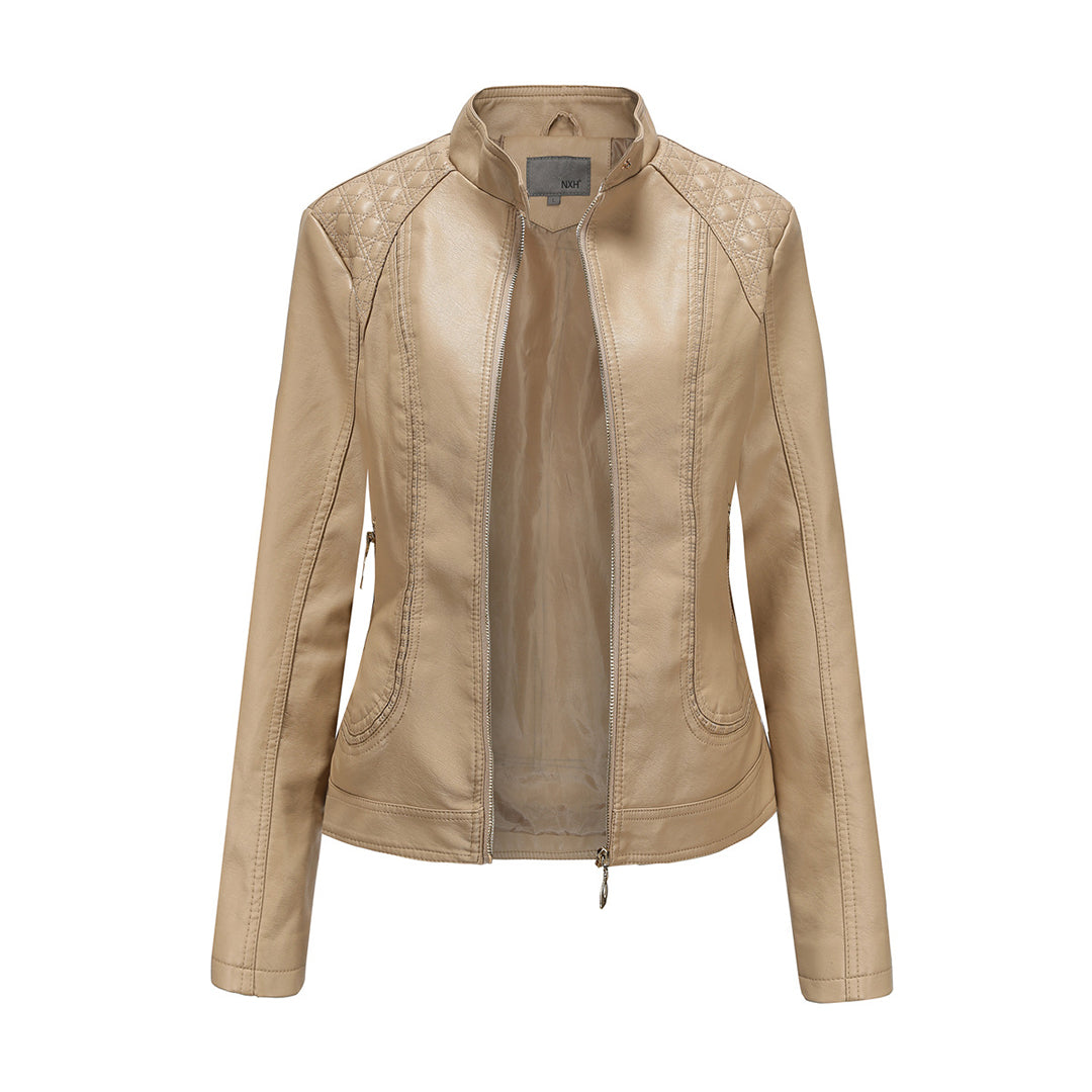 Drune | Stilvolle Leder Damenjacke aus echtem Leder